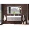 Castello Usa Amazon 60" Wall Mounted Gray Vanity With White Top And Brushed Nickel Handles CB-MC-60G-BN-2056-WH - alternate 5